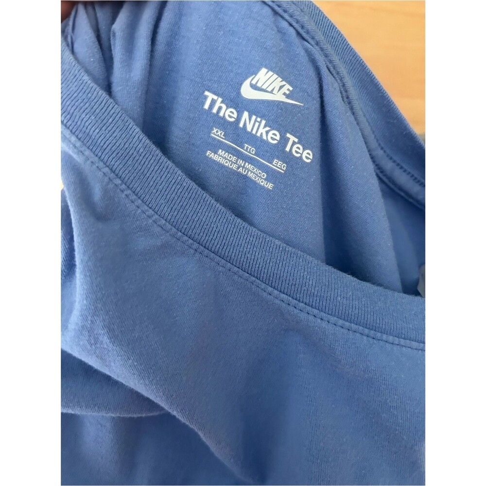 Nike Light Blue Long Sleeve Shirt with White Swoosh - Picture 8 of 10
